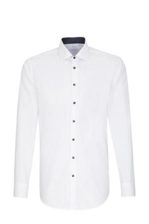 slim fit overhemd wit