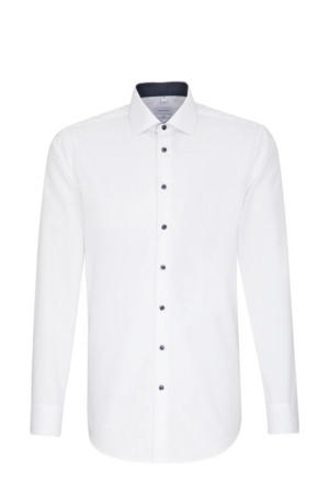 slim fit overhemd wit
