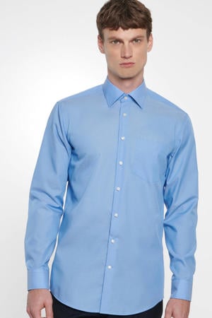 regular fit overhemd blauw
