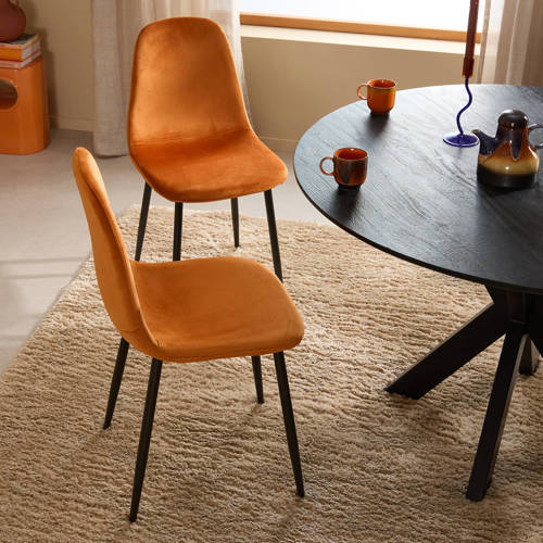 NOUS Living eetkamerstoel Jax (set van 2) - Brique