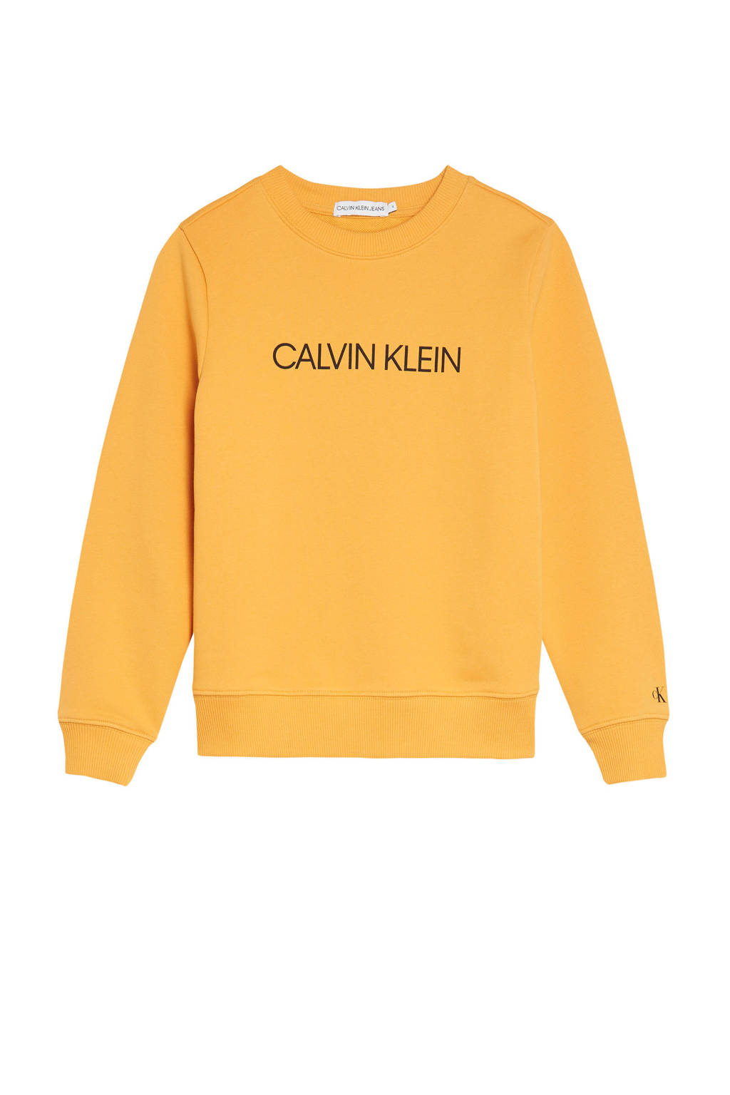 CALVIN KLEIN JEANS sweater met logo geel, Geel