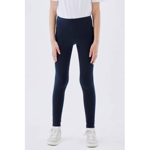 NAME IT KIDS legging NKFVIVIAN met katoen donkerblauw afbeelding