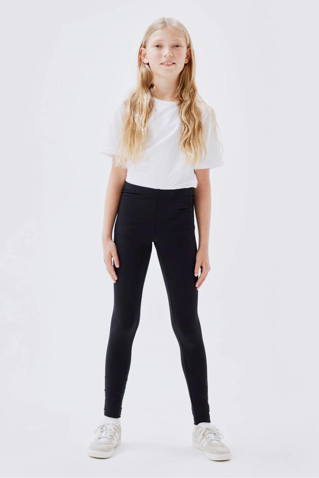 NAME IT KIDS legging NKFVIVIAN met katoen zwart