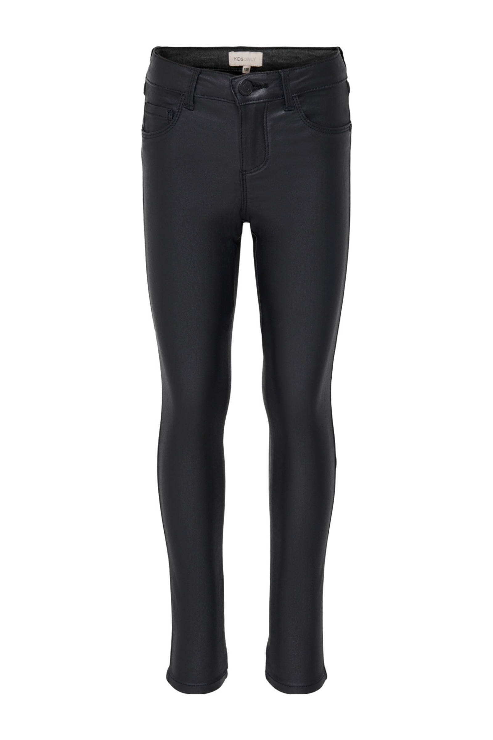 KIDS ONLY coated skinny broek KONROYAL zwart | wehkamp