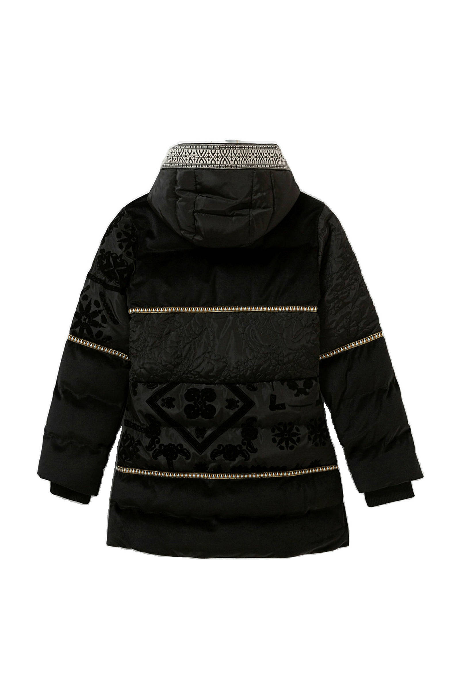 Desigual winterjas met all over print zwart | wehkamp Desigual winterjas met all over print zwart | wehkamp