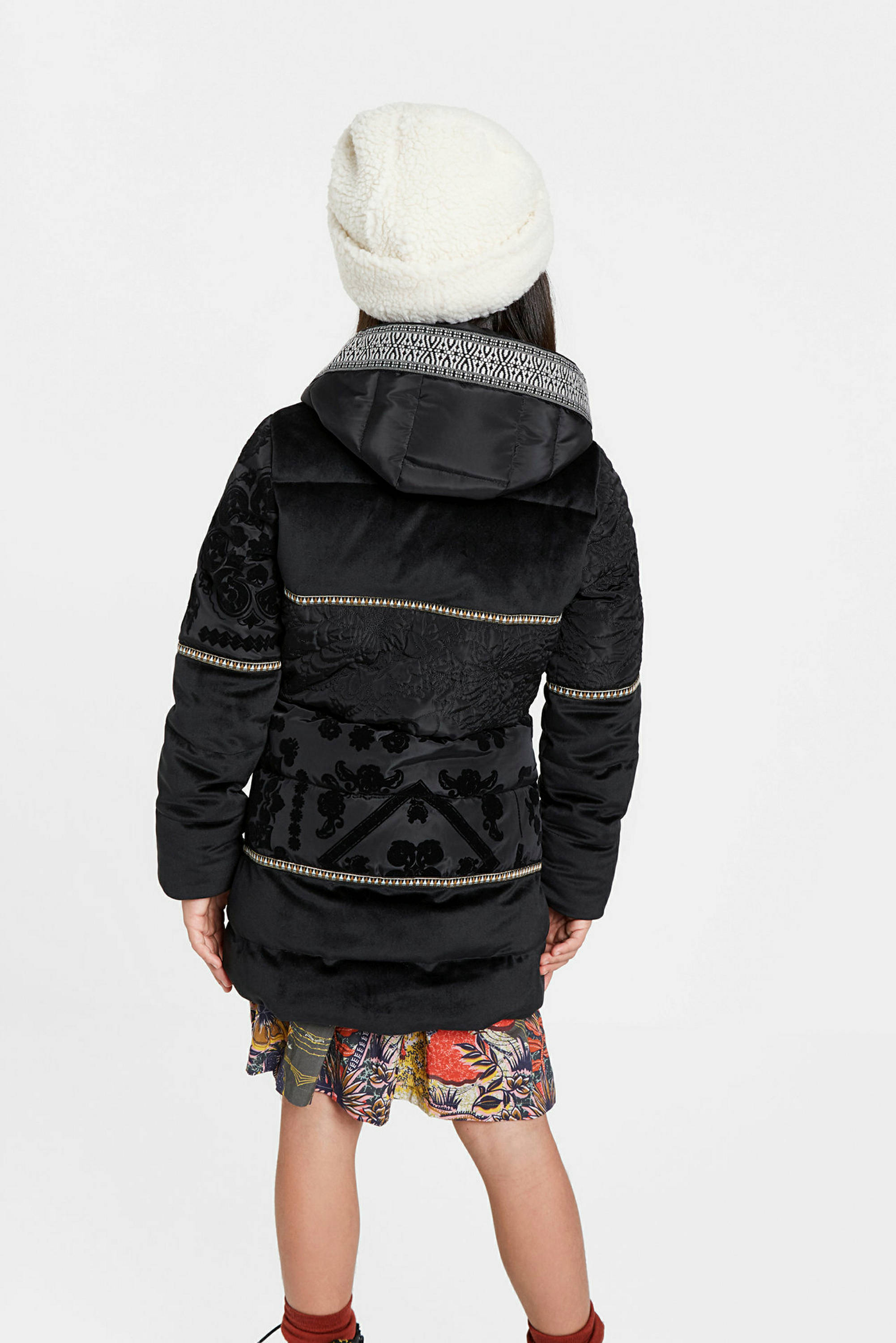 Desigual winterjas met all over print zwart | wehkamp Desigual winterjas met all over print zwart | wehkamp