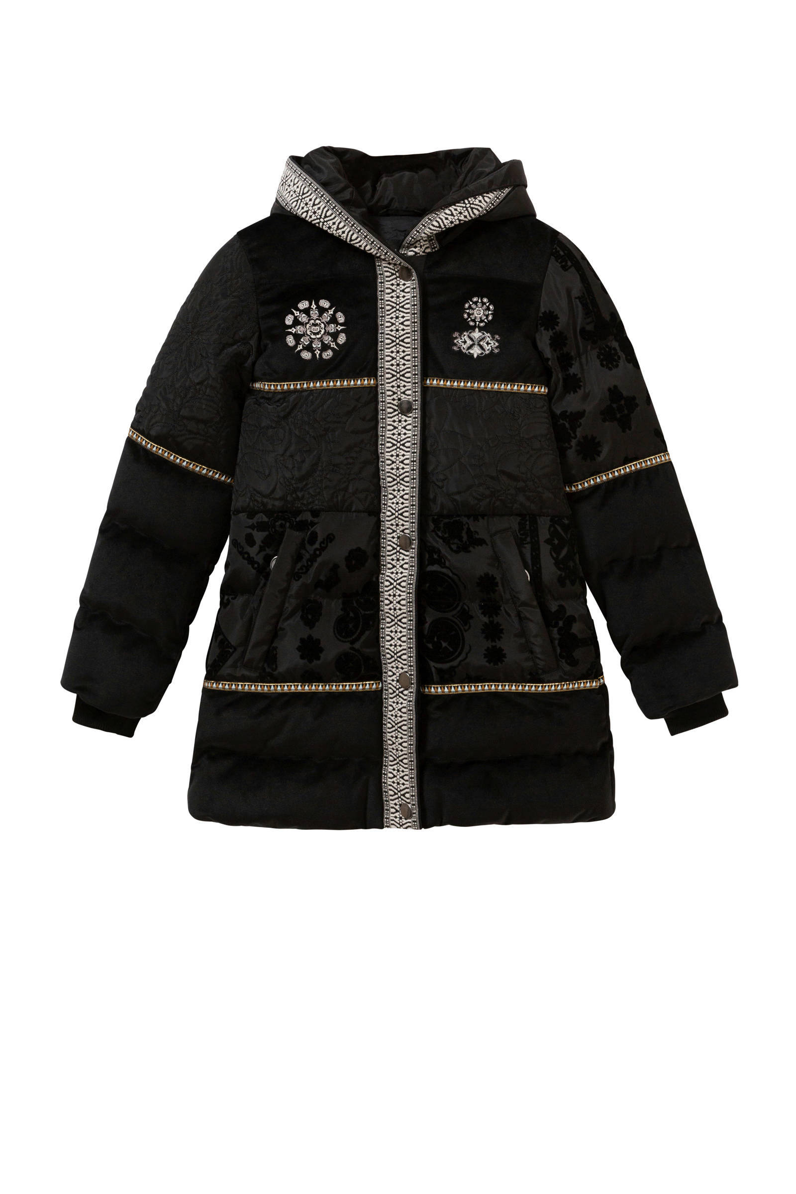 Desigual winterjas met all over print zwart | wehkamp Desigual winterjas met all over print zwart | wehkamp