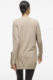 thumbnail: VILA gemêleerd gebreid vest VIRIL beige