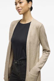 thumbnail: VILA gemêleerd gebreid vest VIRIL beige