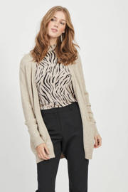 thumbnail: VILA gemêleerd gebreid vest VIRIL beige