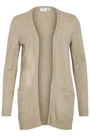 thumbnail: VILA gemêleerd gebreid vest VIRIL beige