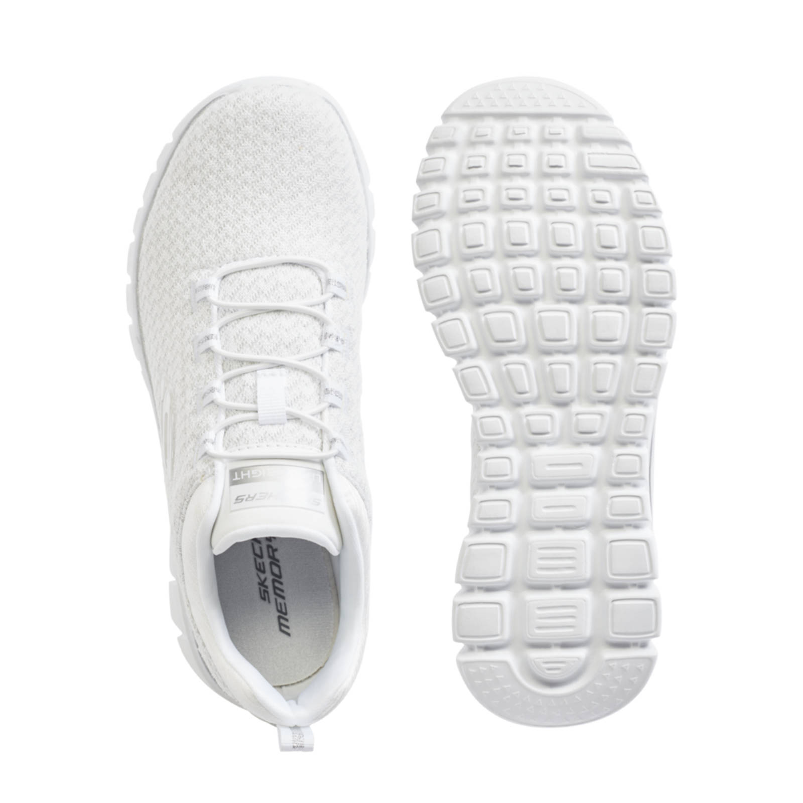 Skechers Flex Appeal Wit Dames | 13070-WSL | SNEAKERS
