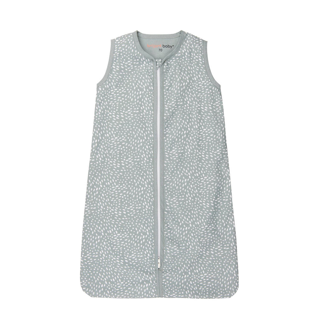 Briljant Baby Minimal Dots baby slaapzak zomer grijsgroen