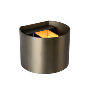 Lucide XIO - Wandlamp - LED Dimb. - G9 - 1x3,5W 2700K - Roest bruin  
