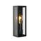 Lucide wandlamp buiten Dukan- 1xE27 - IP65 - Zwart 230 V