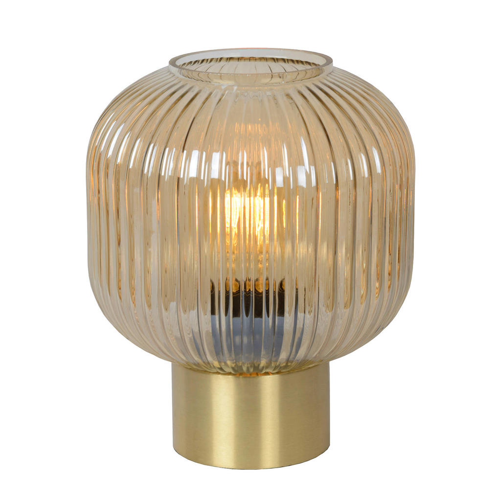 Lucide MALOTO - Tafellamp - Ø 20 cm - 1xE27 - Amber