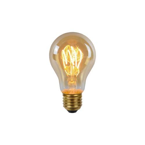 Lucide A60 - Filament lamp - Ø 6 cm - LED Dimb. - E27 - 1x5W 2200K - Amber afbeelding