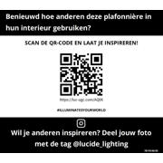 thumbnail: Lucide MANUELA - Plafonnière - Ø 39,5 cm - 1xE27 - Zwart