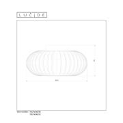 thumbnail: Lucide MANUELA - Plafonnière - Ø 39,5 cm - 1xE27 - Zwart