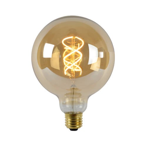Lucide G125 - Filament lamp - Ø 12,5 cm - LED Dimb. - E27 - 1x5W 2200K - Amber afbeelding