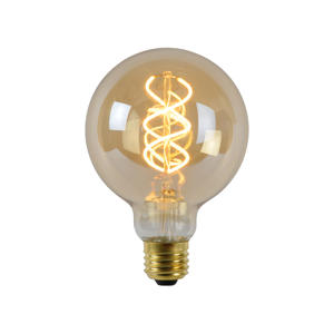 G95 - Filament lamp - Ø 9,5 cm - LED Dimb. - E27 - 1x5W 2200K - Amber 