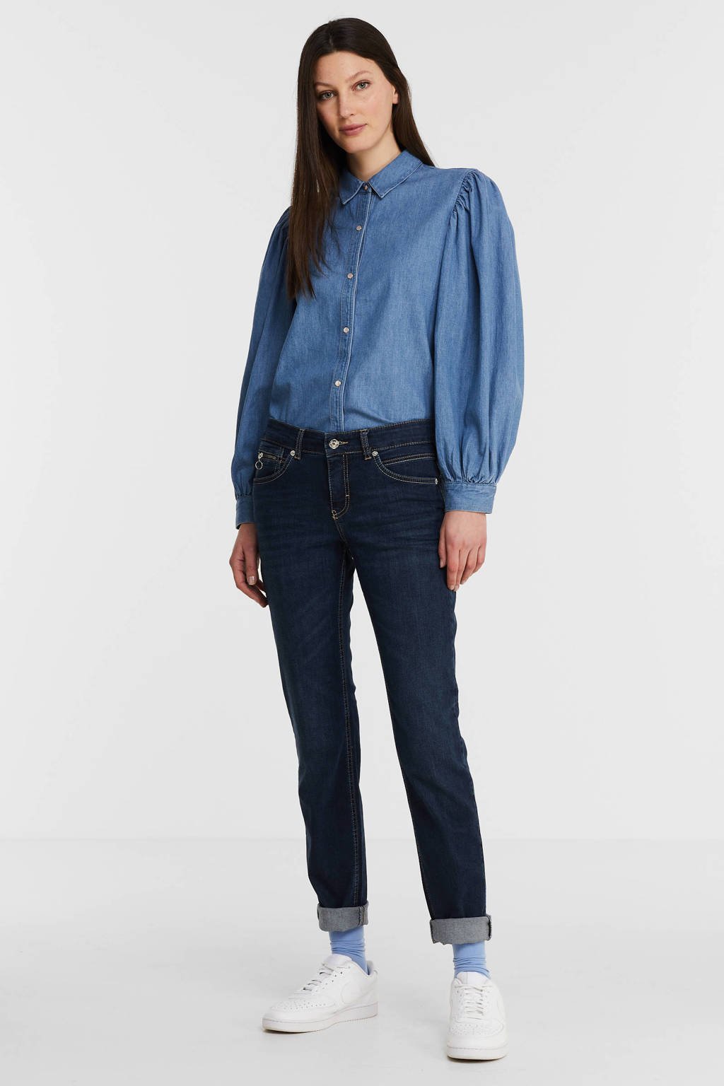 new | basic wash slim fit jeans slim MAC wehkamp