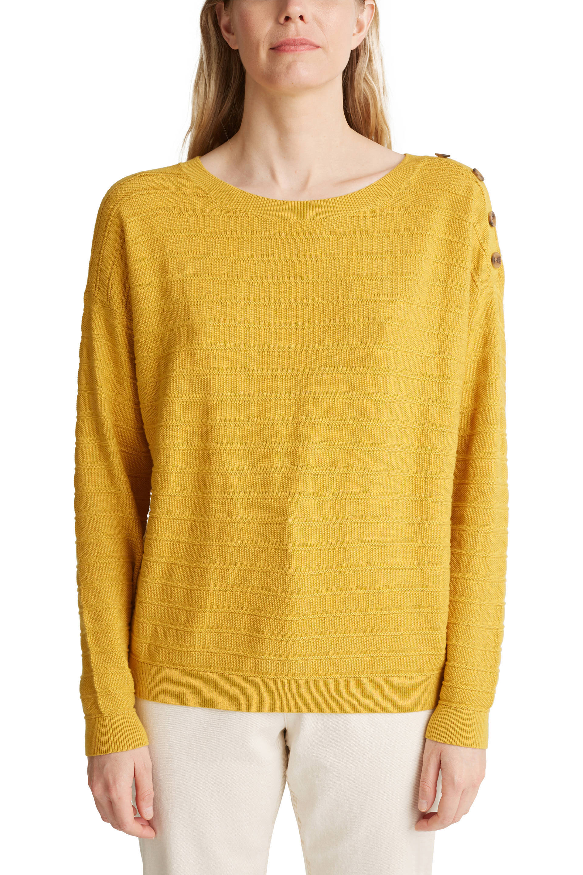 ESPRIT Women Casual gebreide trui okergeel | wehkamp ESPRIT Women Casual trui met choker | wehkamp