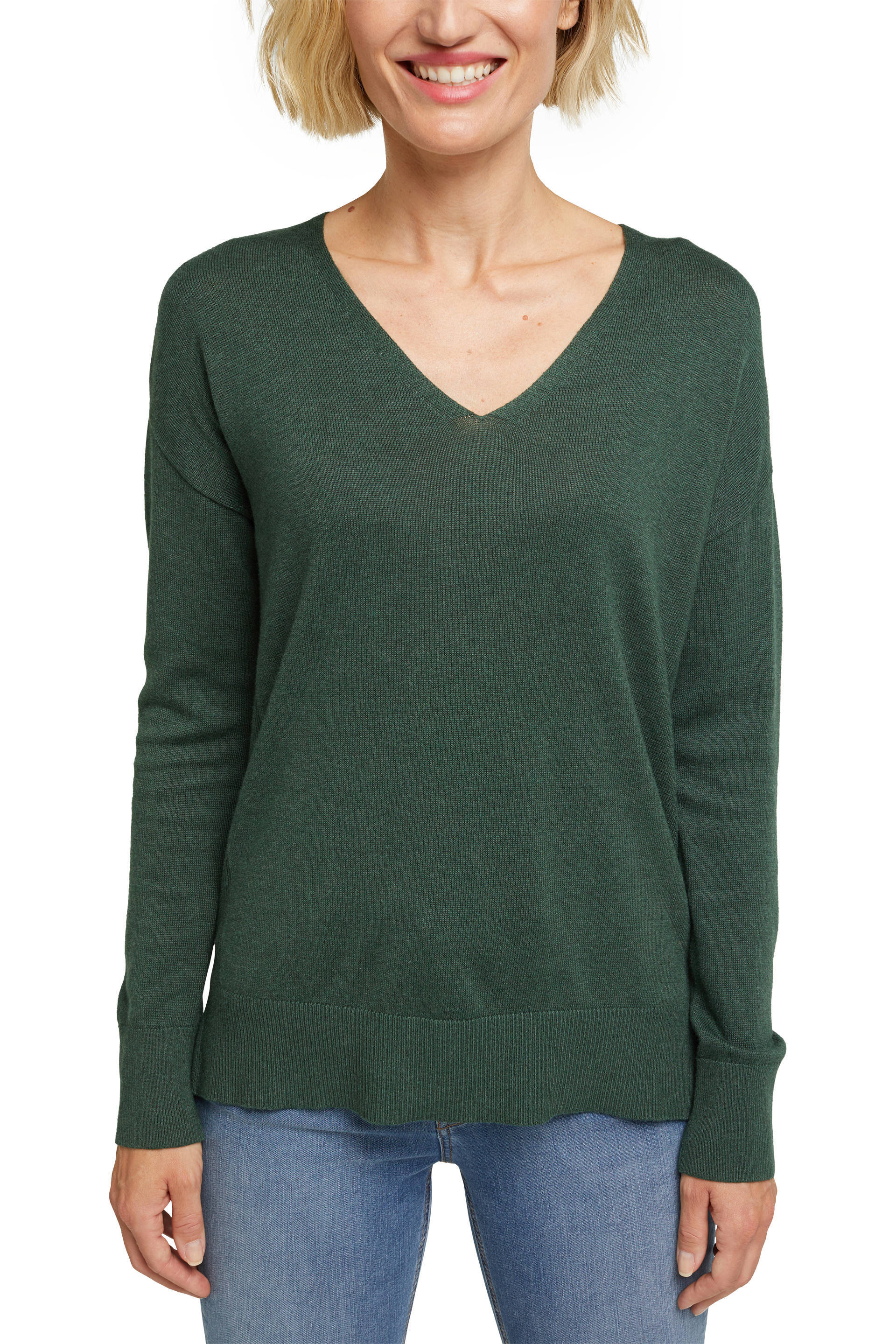 ESPRIT Women Casual fijngebreide trui met biologisch katoen ESPRIT Women Casual trui met sterrendessin | wehkamp