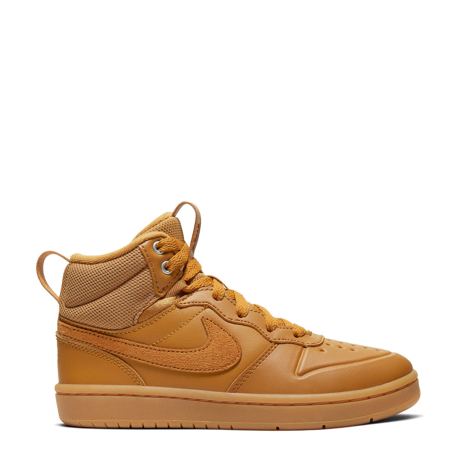 Nike Court Borough Mid 2 leren sneakers camel | wehkamp