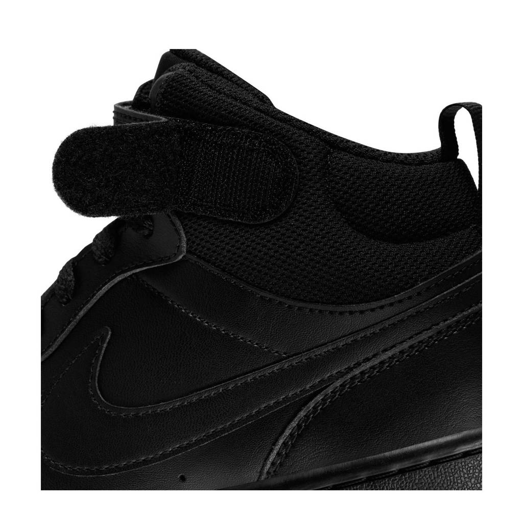 Nike Court Borough Mid 2 Gs Leren Sneakers Zwart Wehkamp