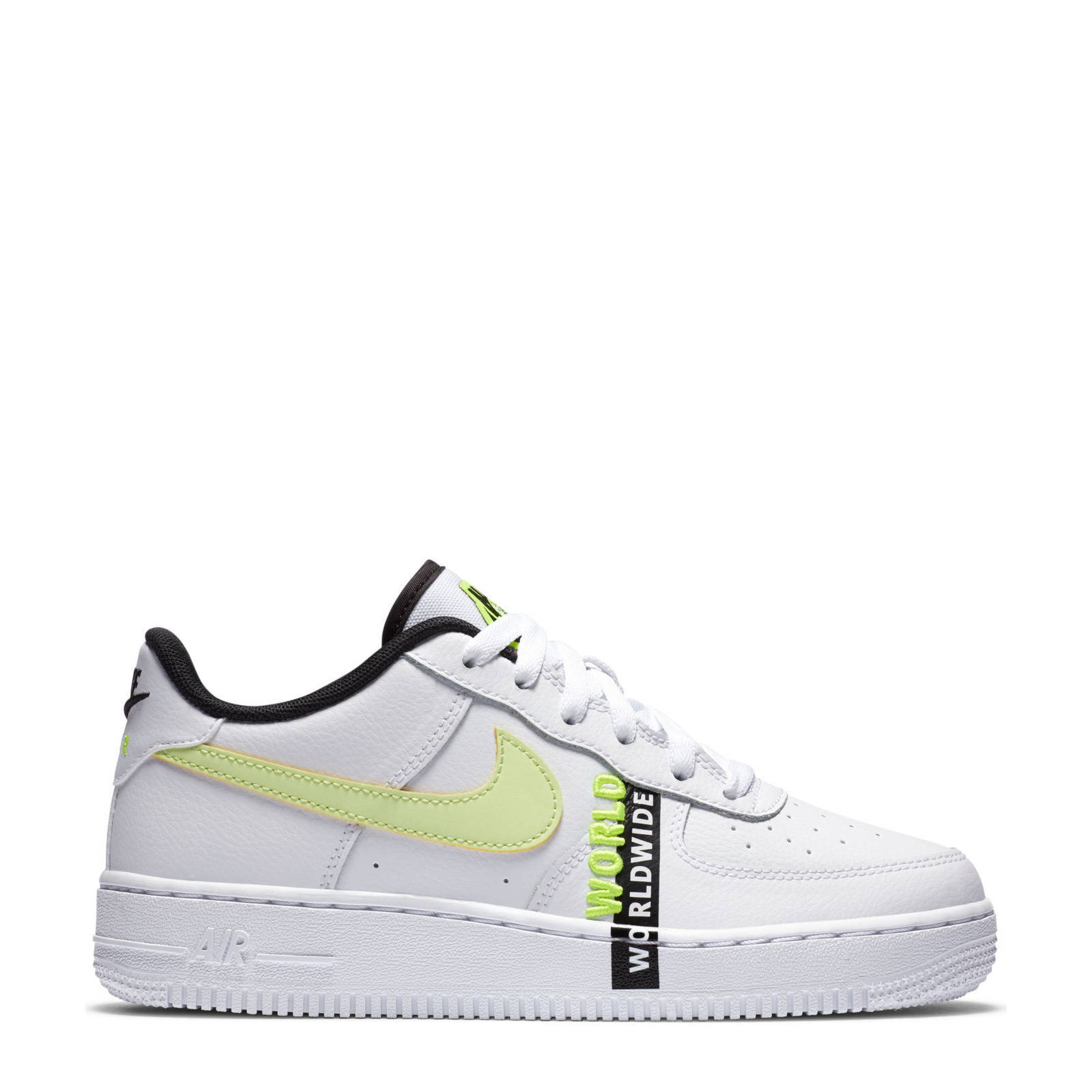 nike air force 1 geel wit