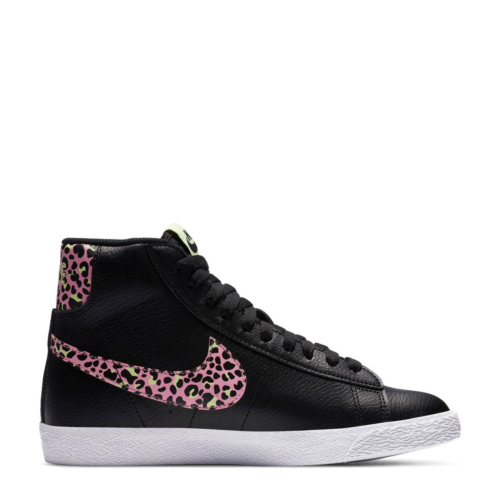 Nike Blazer Mid GS leren sneakers zwart/roze online kopen