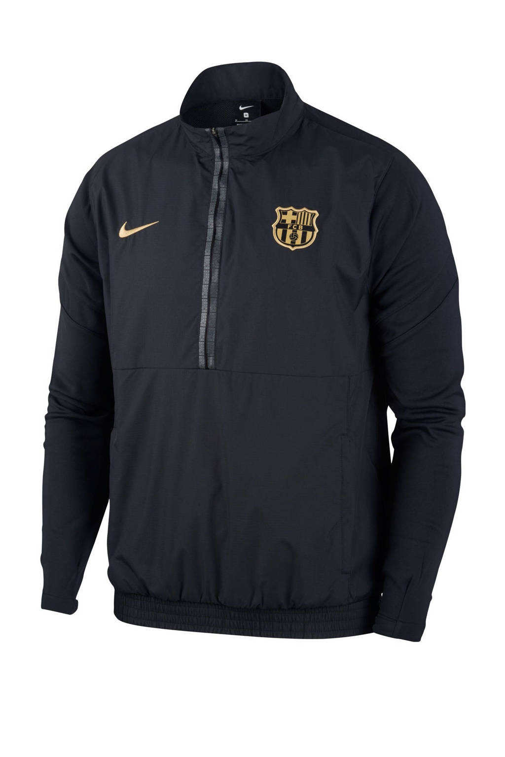 Nike Senior FC Barcelona voetbalvest zwart, Zwart