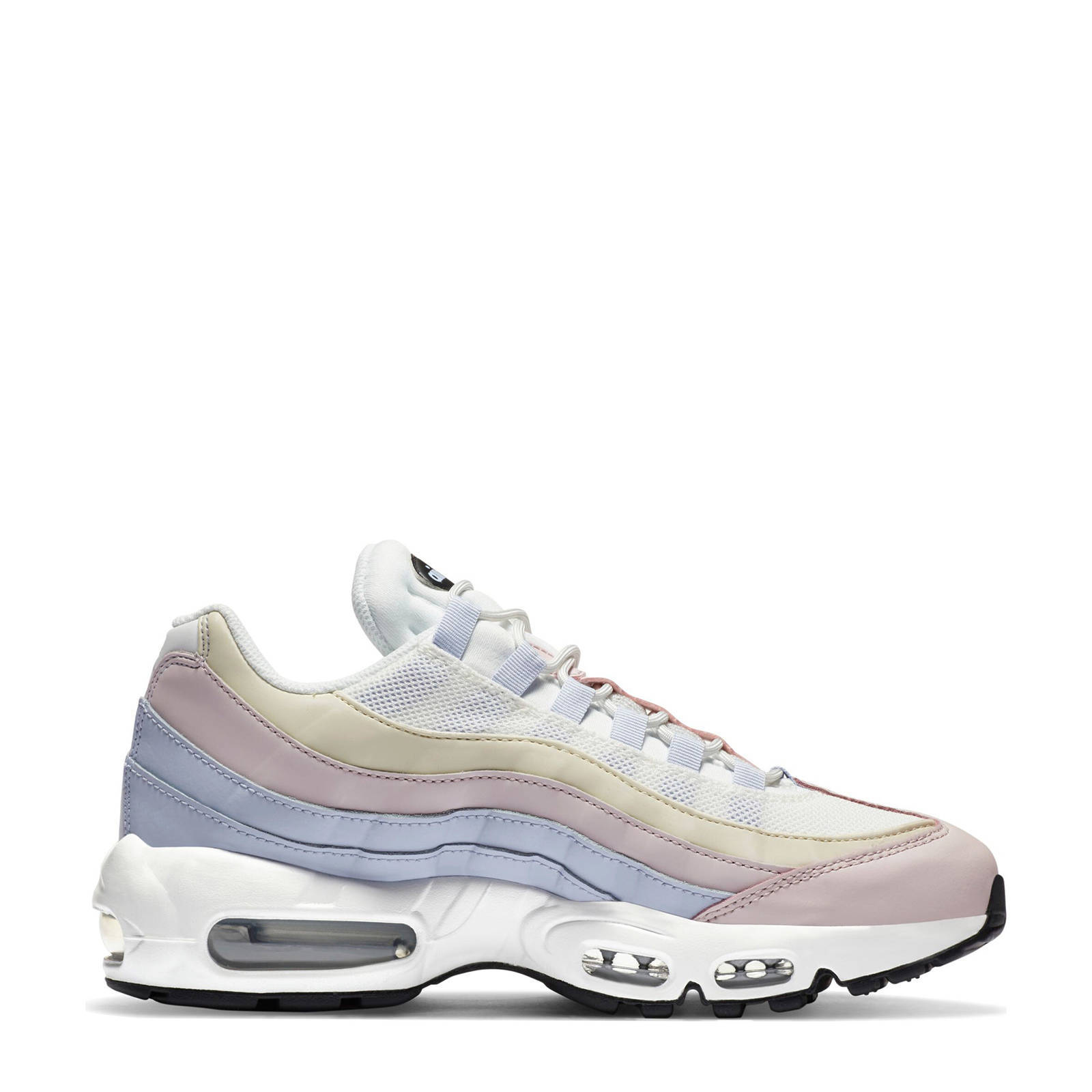 Nike Air Max 95 sneakers lichtgrijs/wit/lila | wehkamp