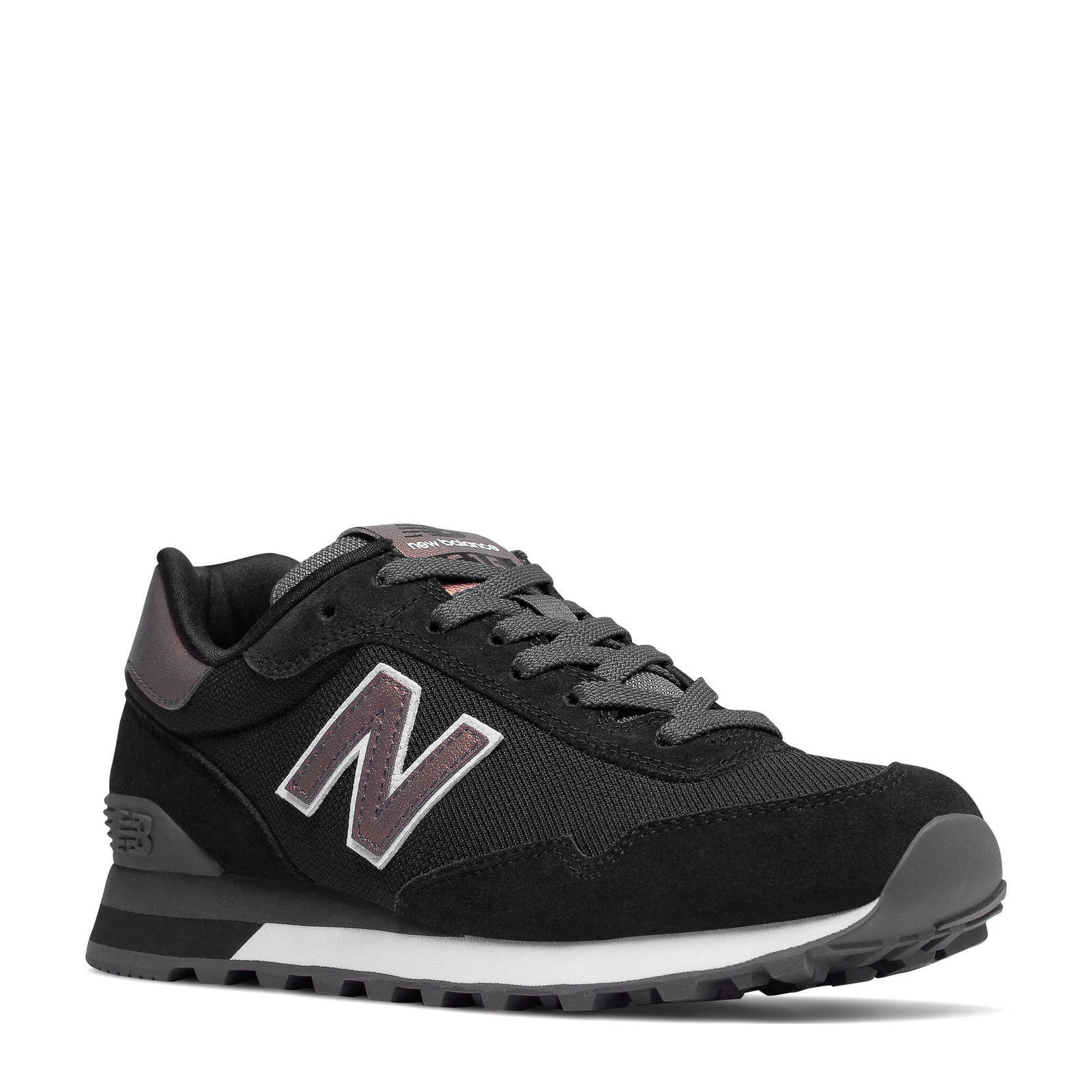 New Balance 515 sneakers zwart/metallic roze | wehkamp