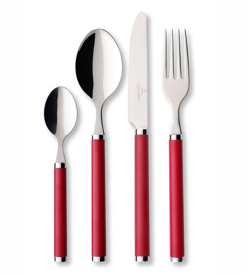 Villeroy & Boch bestekset Play! (24-delig), Rood