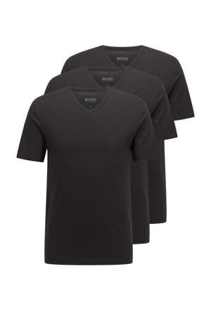 ondershirt (set van 3) zwart