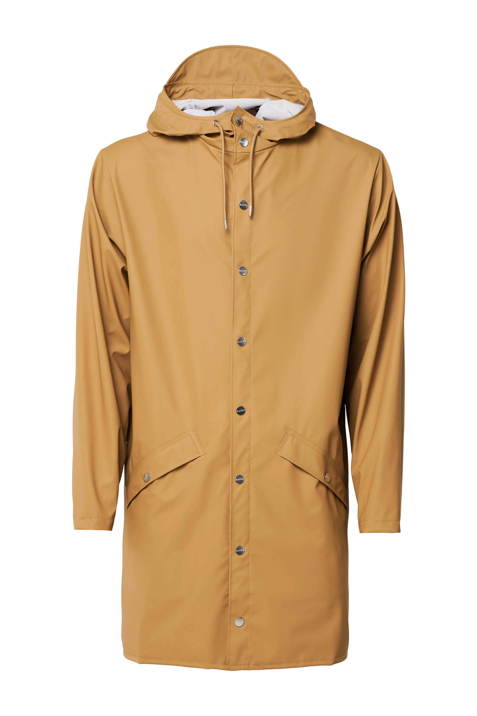 Rains Long Jacket Regenjas XS/S khaki online kopen