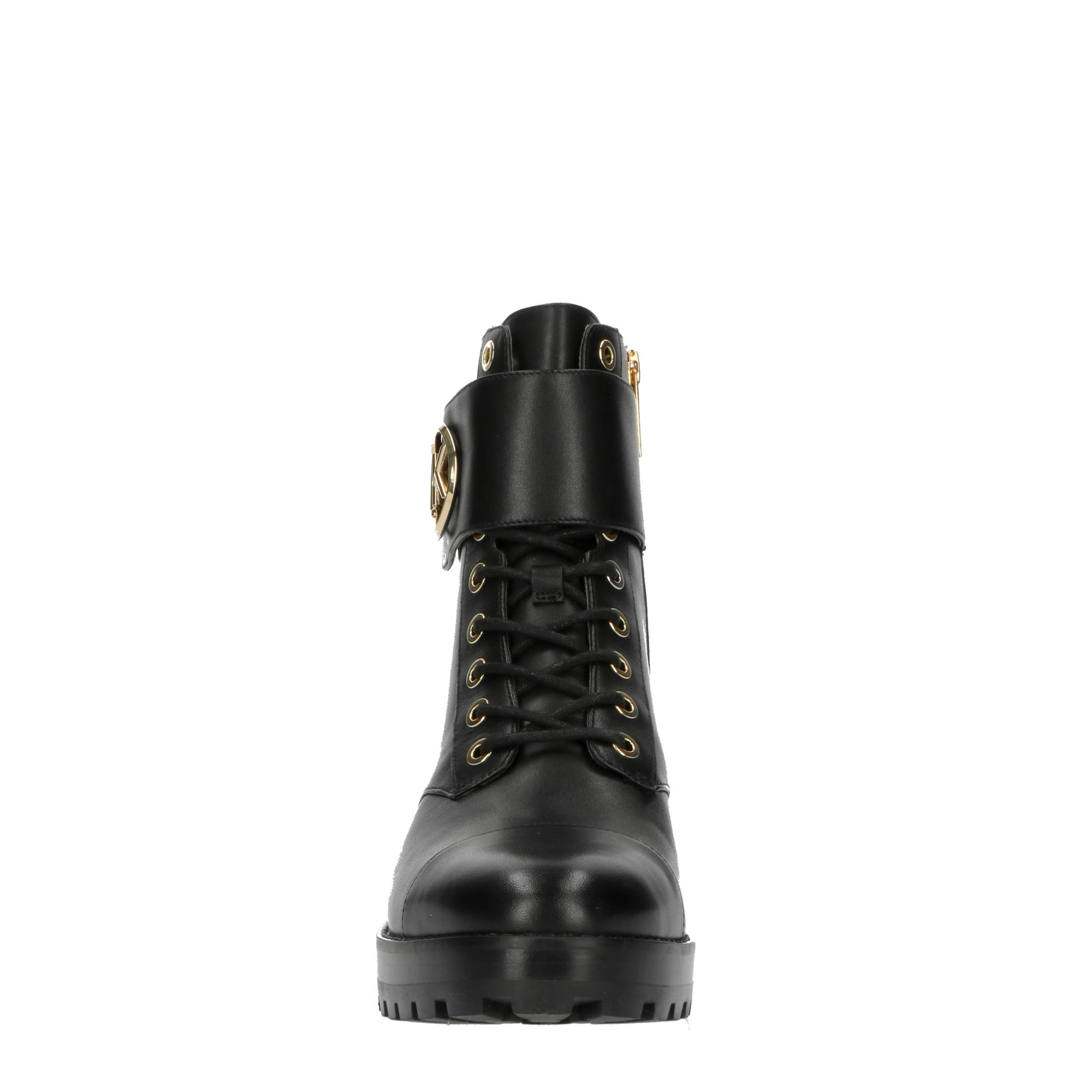 Michael Kors Tatum Ankle Boot leren veterboots zwart wehkamp