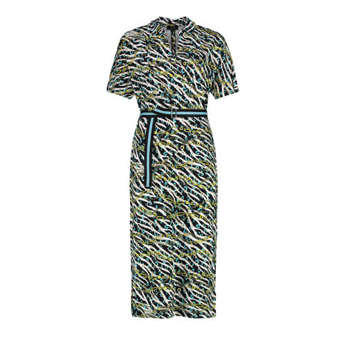 Claudia Sträter jurk met zebraprint groen Claudia Sträter jurk met zebraprint groen