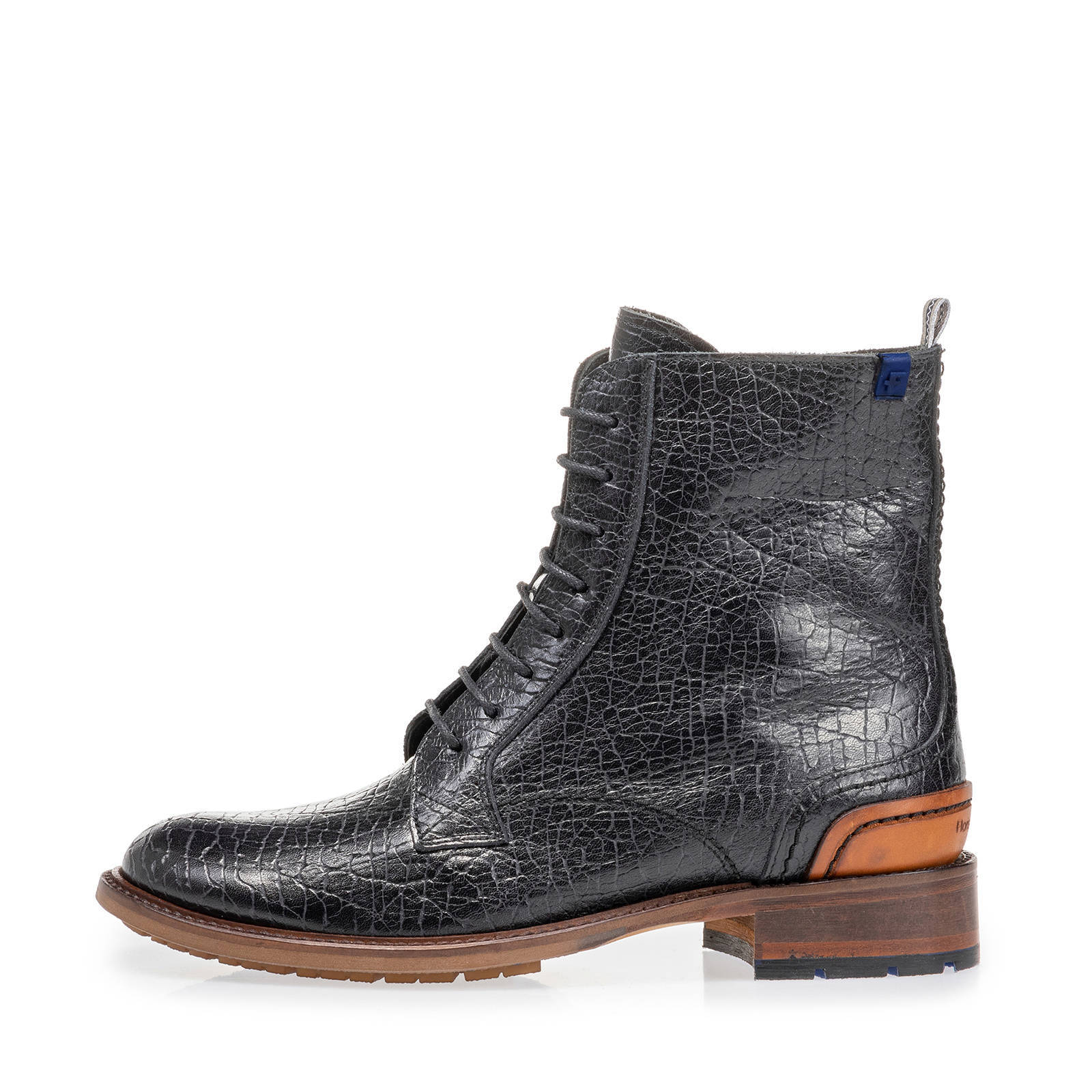 Floris van Bommel Irisi leren veterboots zwart | wehkamp