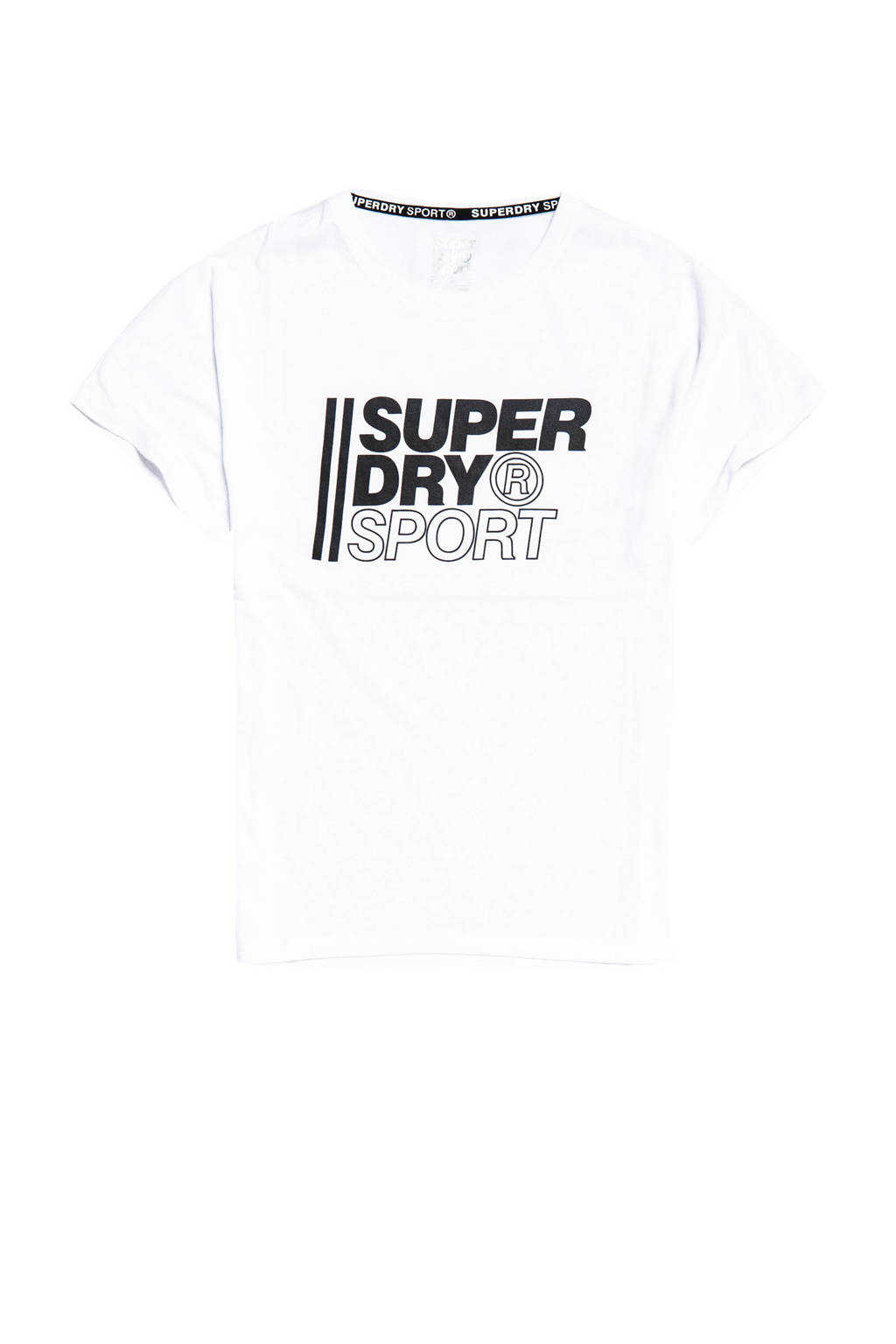 Superdry Sport sport T-shirt wit, Wit