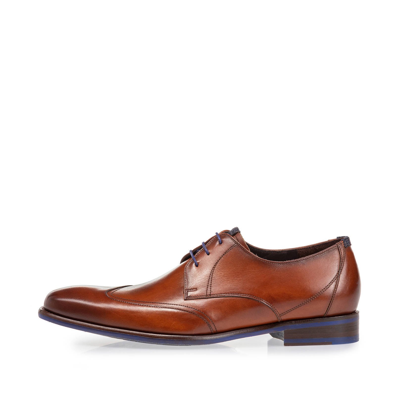 Floris van bommel SFM 30173 Dark Cognac H Wijdte Veterschoenen online kopen