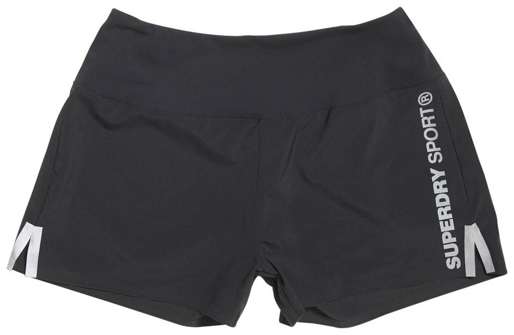 Superdry Sport sportshort zwart, Zwart