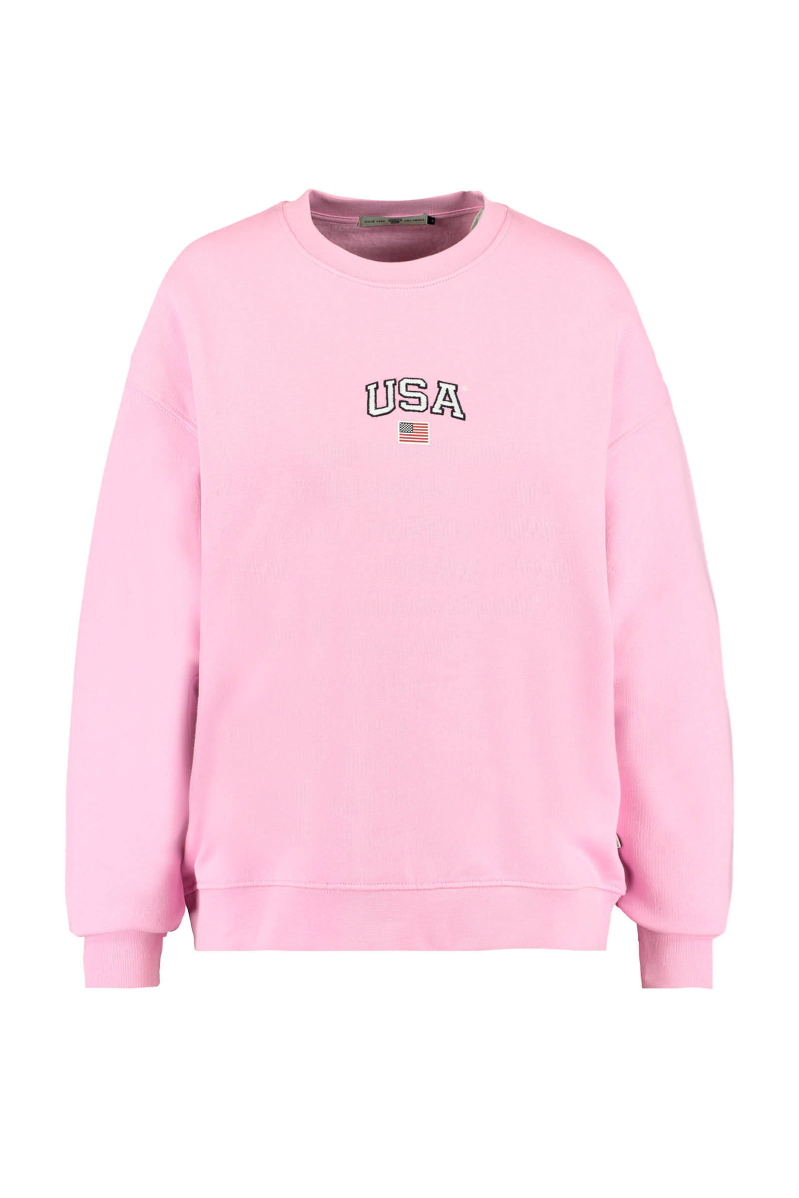 America Today sweater Sonny met tekst roze | wehkamp America Today sweater lichtgroen | wehkamp