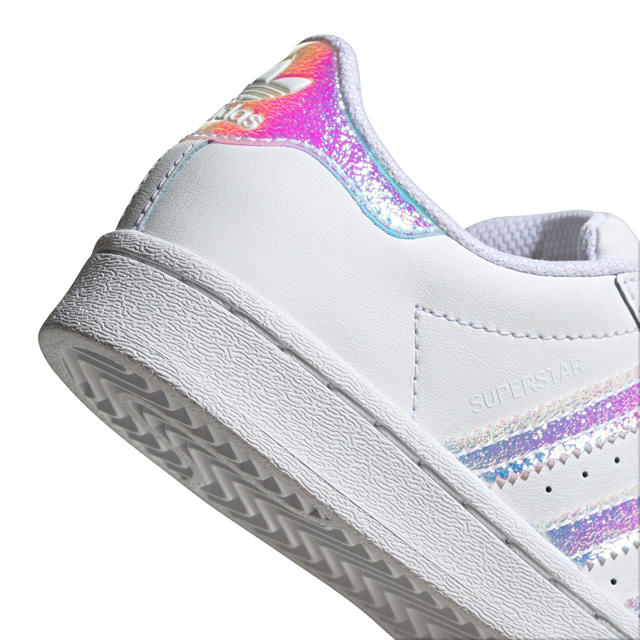 Verlammen Gelach vrouw adidas Originals Superstar C sneakers wit/zilver | wehkamp