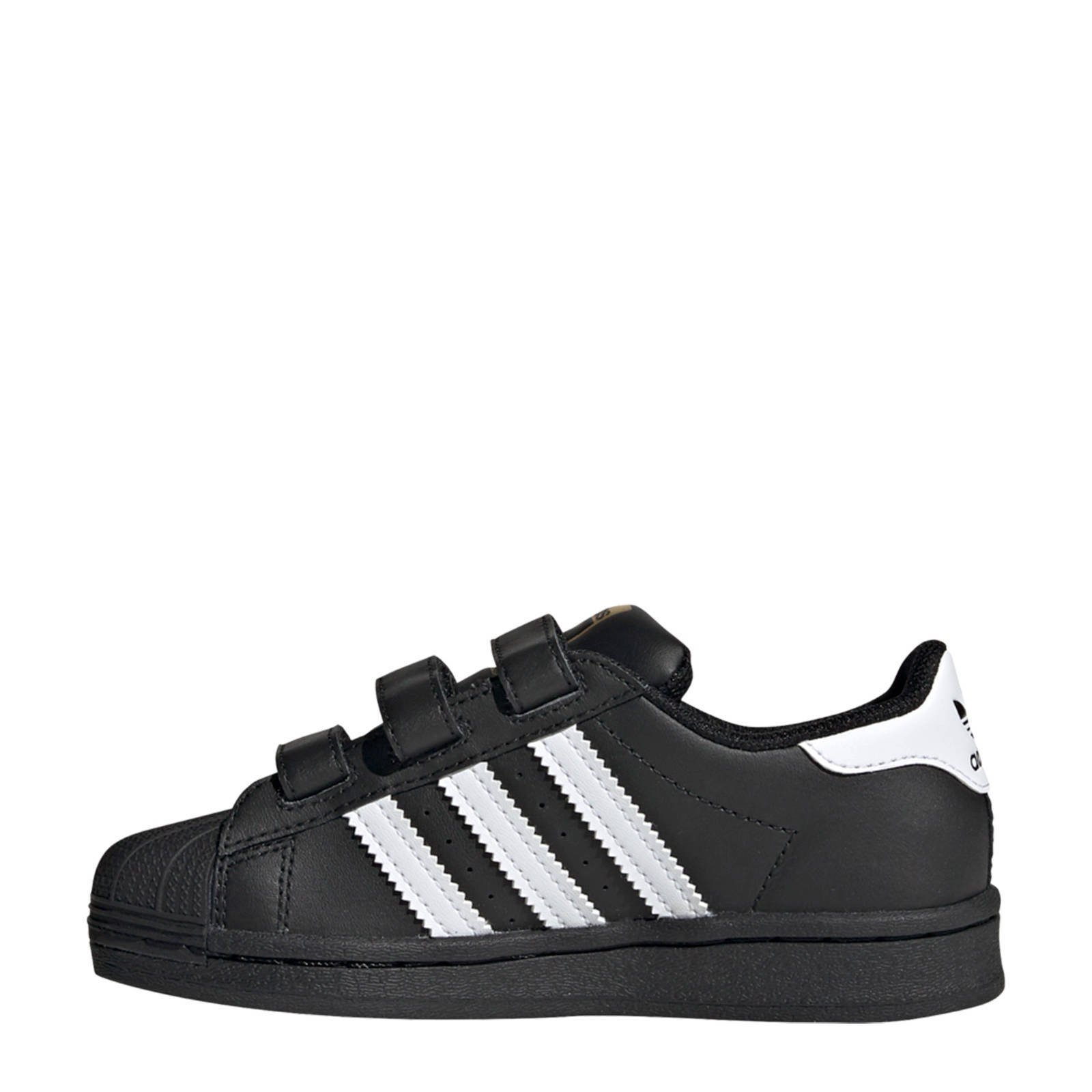 adidas superstar black junior