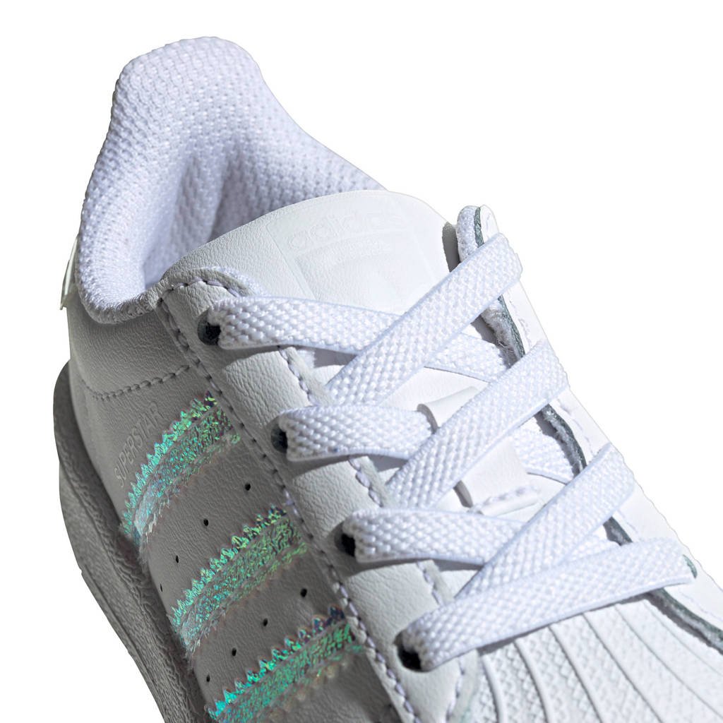Tijdreeksen Slip schoenen Afhankelijk adidas Originals Superstar EL I sneakers wit/zilver metallic | wehkamp