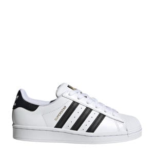 Superstar J sneakers wit/zwart
