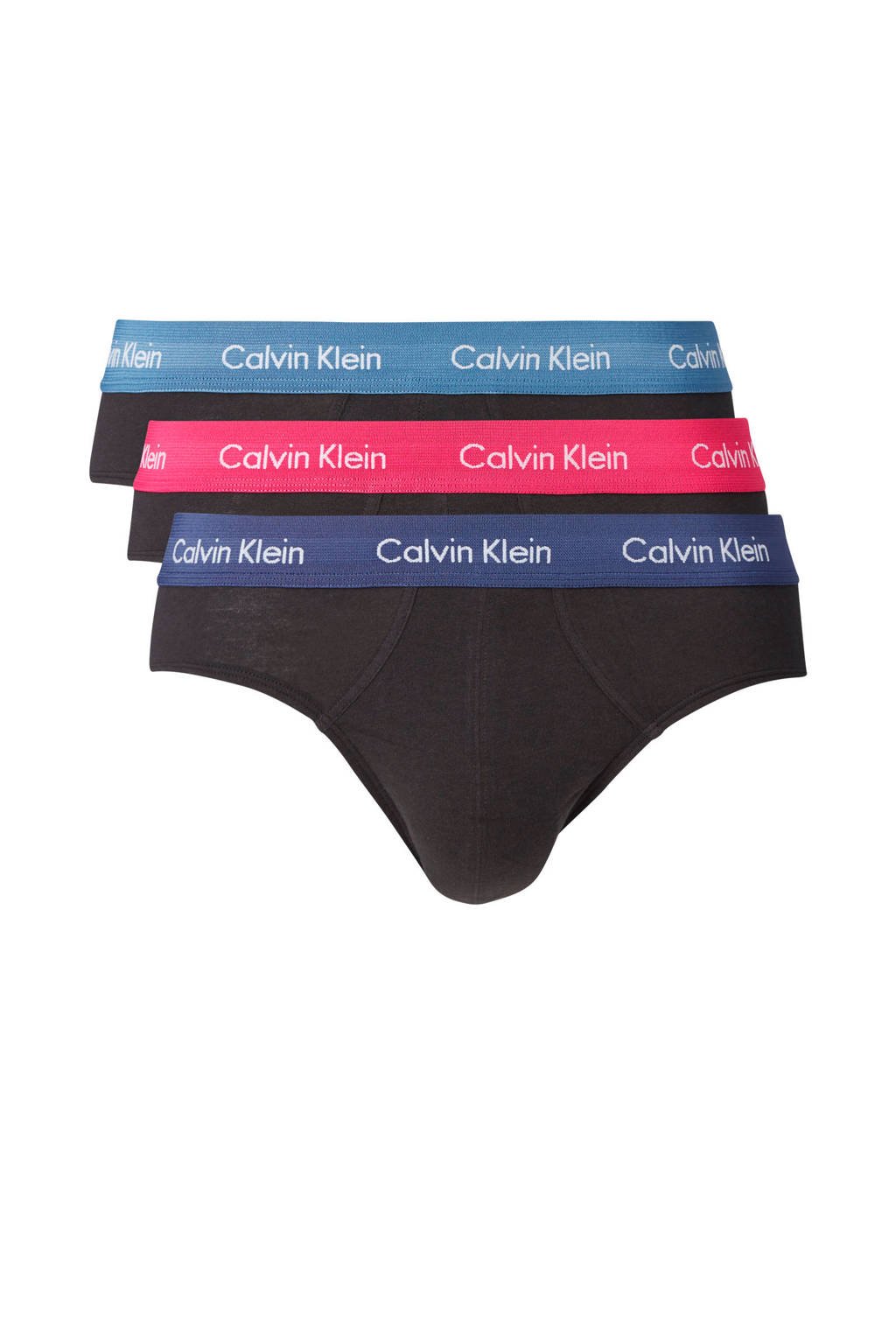 CALVIN KLEIN UNDERWEAR slip (set van 3), Zwart